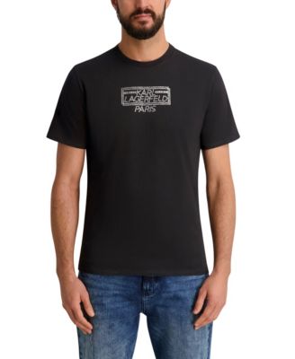 Men's Metallic Finish Logo Regular-Fit T-Shirt