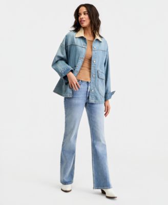 Women's Lemon Oversized Denim Jacket
