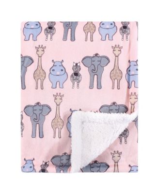 Girls Plush Mink and Sherpa Blanket