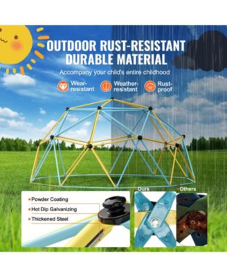 10FT Kids Climbing Dome Jungle Gym 750 LB Capacity