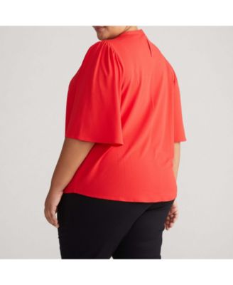 Women's Crepe Jersey Capelet Blouse