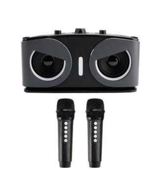 20W Karaoke Speaker System with Voice Changer, 2 Wireless Mics, Bluetooth 5.3 & AUX TV Connection