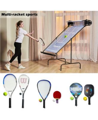 Racket Sports Indoor Outdoor Tennis Rebounder Net with Carry Bag, Blue