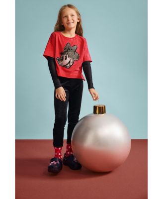 Girls Girls's Double-sleeve t-shirt minnie mouse