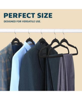 Velvet Clothes Hangers, Velvet, Clothes Hanger, 17.5" x 9" (Pack of 50
