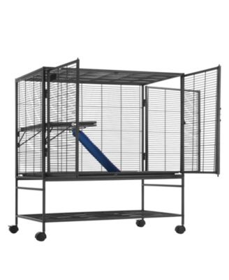 2-Tier Rolling Small Animal Cage with Tray, 39