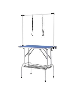 Foldable Pet Grooming Table with Double Arms, 36" x 24", Holds up to 330 lbs
