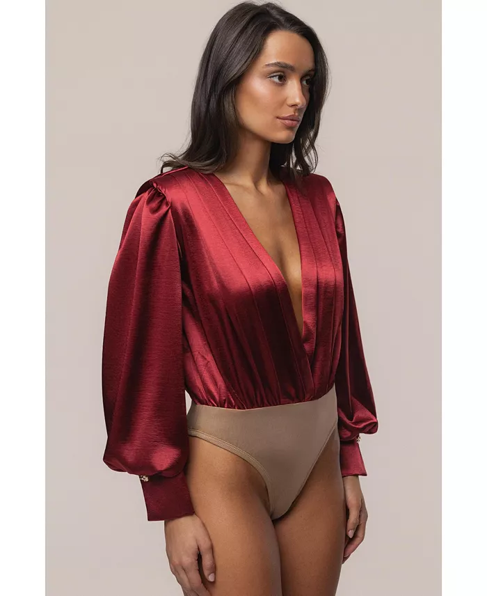 Women's Satin Radiance Bodysuit. - thumbnail 6