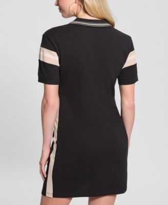 Women's Suzanne Chevron-Striped Polo Dress