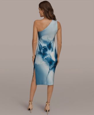 Women's One-Shoulder Midi Dress