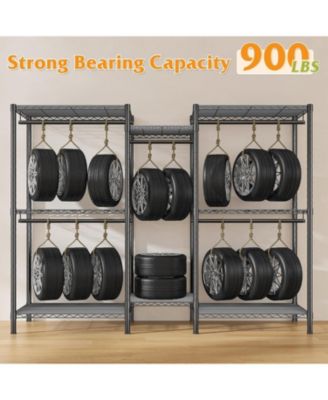 L Shaped Clothes Rack for Corner, Clothing Racks for Hanging Clothes, 900LBS Heavy Duty Clothes Rack Garment Rack 74.5" W X 18" D X 77" H