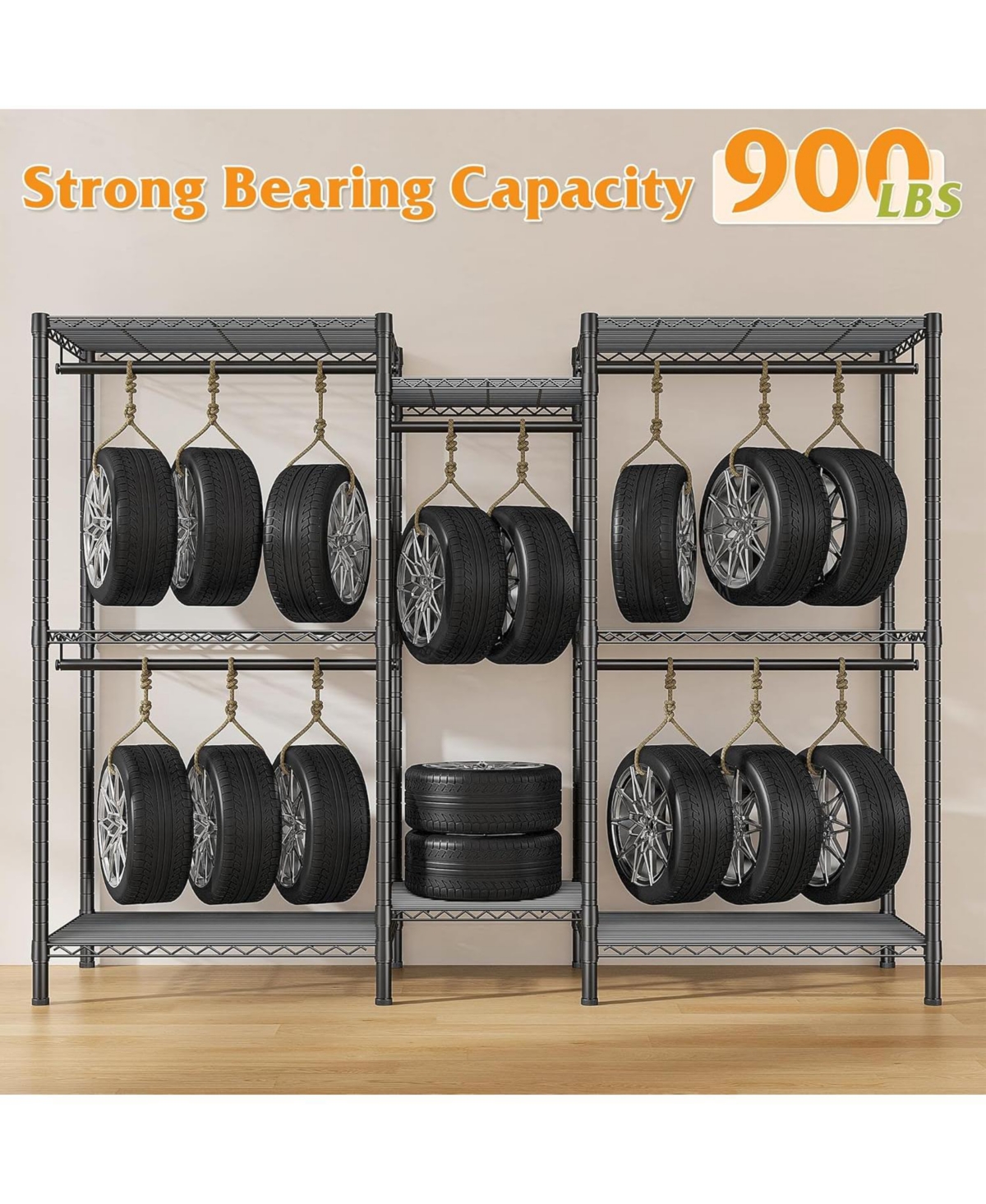 Raybee L Shaped Clothes Rack for Corner, Clothing Racks for Hanging Clothes, 900LBS Heavy Duty Clothes Rack Garment Rack 74.5" W X 18" D X 7