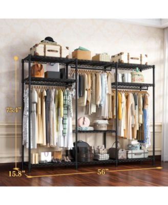 Heavy Duty Portable Adjustable Clothes Rack 795 lbs Load Garment Rack