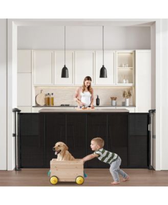 Retractable Mesh Safety Gate, Extends up to 71