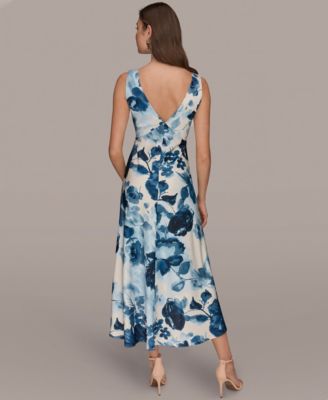 Women's V-Neck Midi Dress