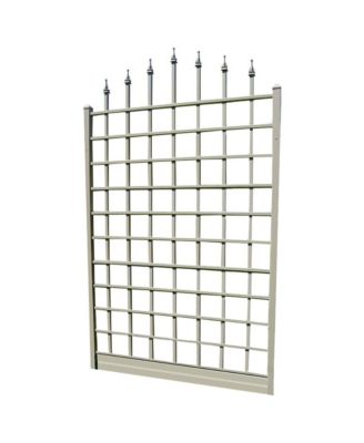 Dura-Trel Winchester 57 x 95 Inch PVC Vinyl Outdoor Garden Patio Trellis, White