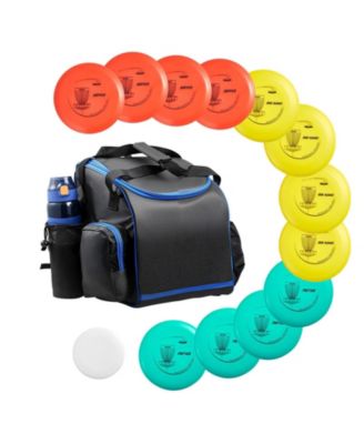 Disc Golf Set 12-Piece Starter Kit with Discs Marker and Backpack