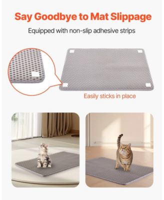Double-Layer Honeycomb Cat Litter Mat, 30" x 24"