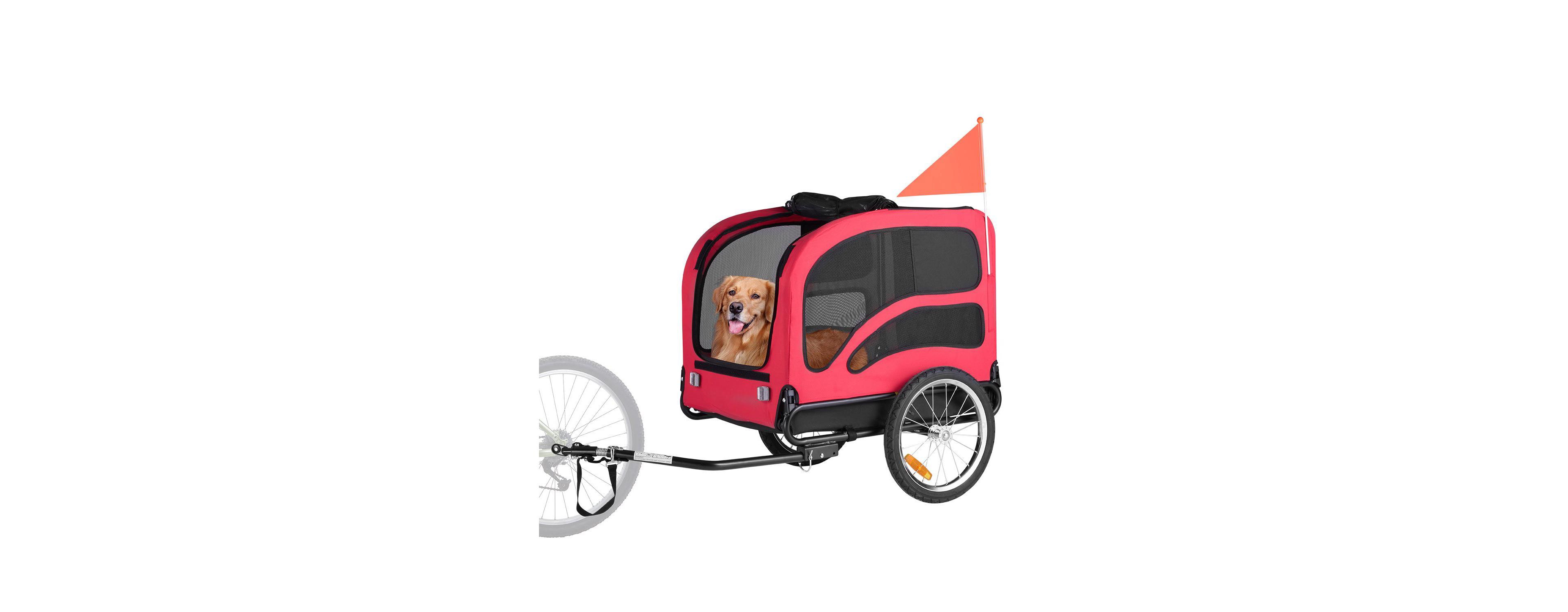 Cozito Heavy-Duty Pet Bike Trailer with Internal Leash, Holds up to 100 lbs