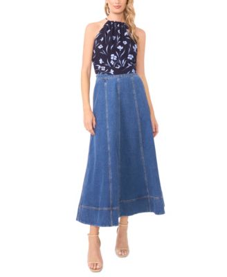 Women's Tie Back Halter Neck Top