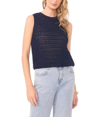 Women's Sleeveless Crew Neck Tank Top