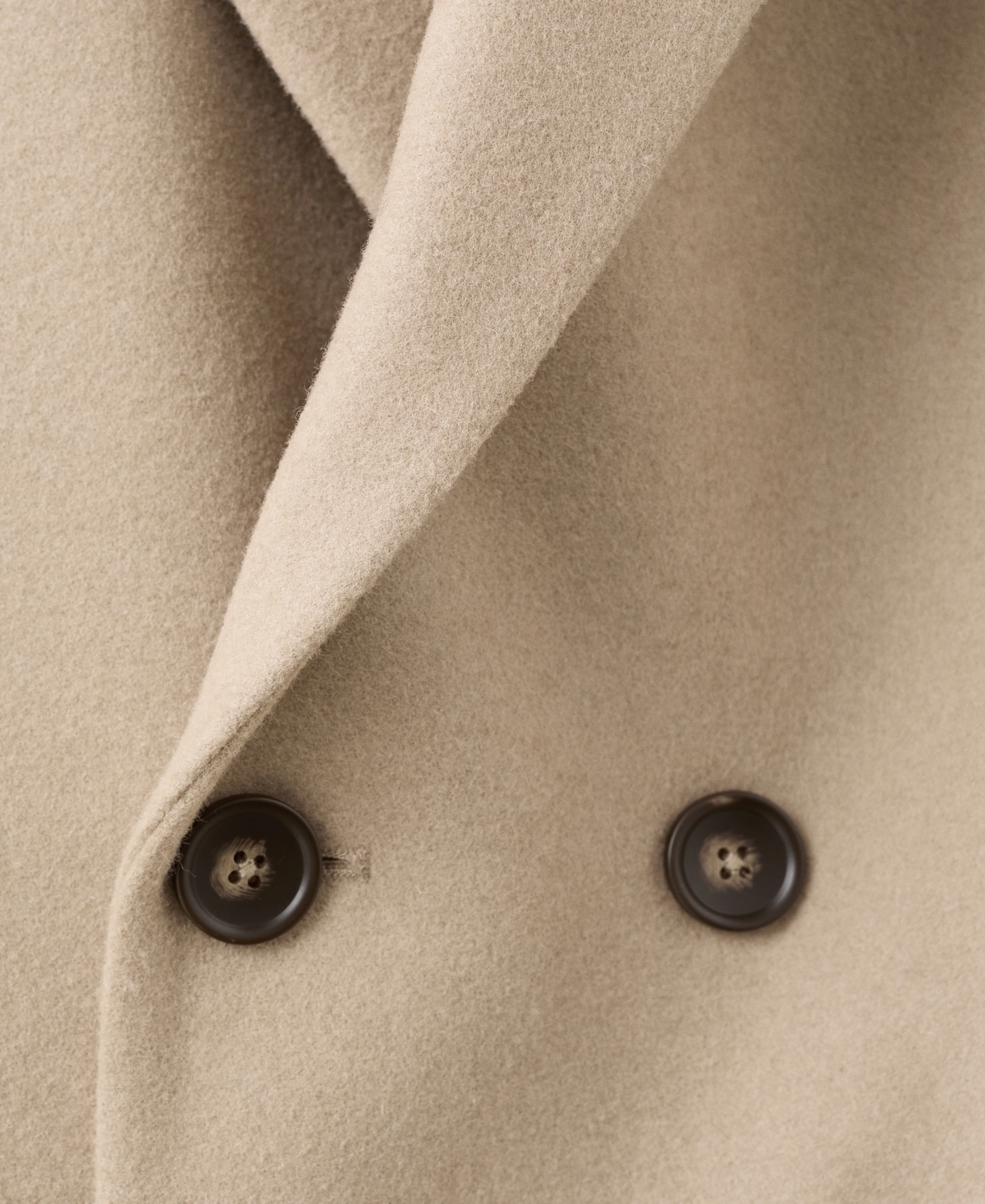 Mango Men's Long Double-Breasted Wool Coat