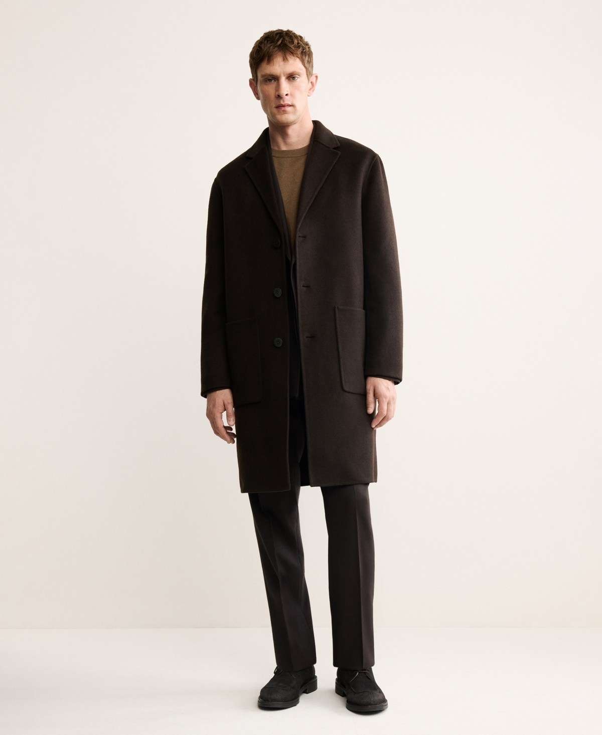 Mango Men's Handmade Wool Coat