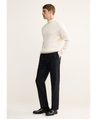 Men's Virgin Wool Regular-Fit Pinstripe Pants