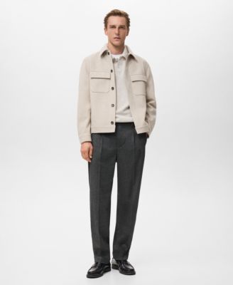 Men's Pockets Flannel Overshirt