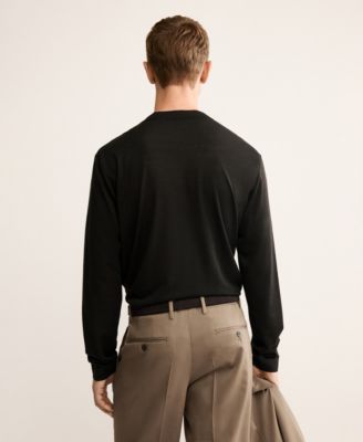 Men's Slim-Fit Wool-Blend T-Shirt