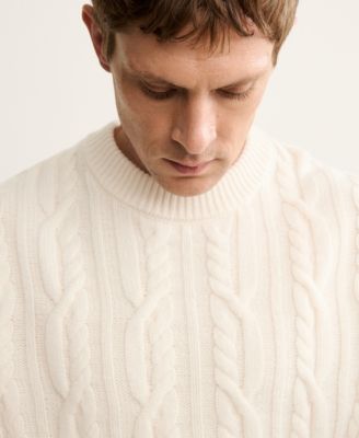 Men's Wool Braided Sweater
