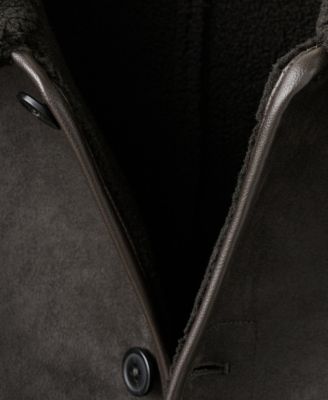 Men's Faux-Shearling Suede Jacket