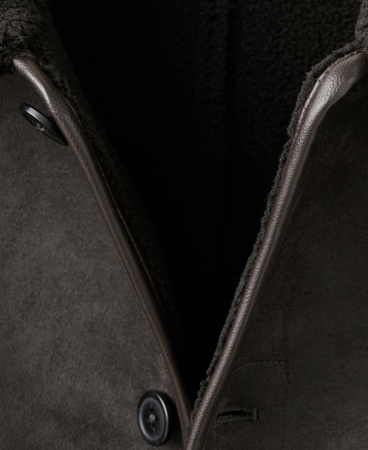 Mango Men's Faux-Shearling Suede Jacket