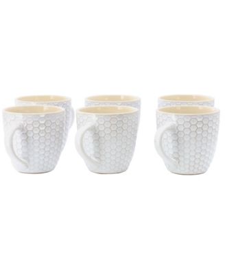Honeycomb Mugs, Set of 6
