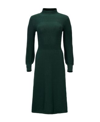 Women's Organic Mock Neck Bodice Stitch Sweater Dress