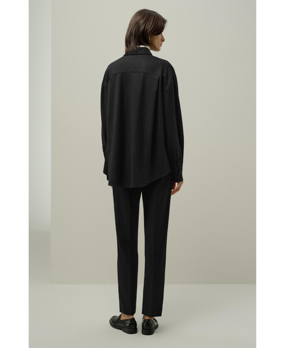 Lilysilk Women's Silk-Wool Oversized Warm Shirt