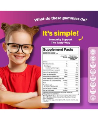 PHY Iron Gummies for Kids, Grape, 120ct