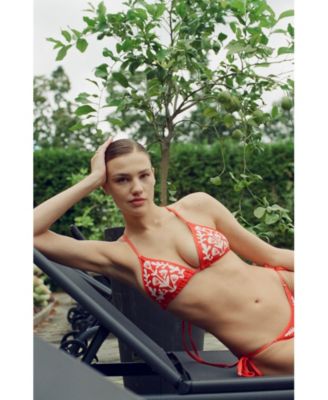 Women's Coral Garden Reversible Triangle Bikini Top