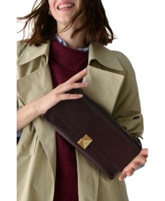 Deco Medium Fine Grain Leather Soft Shoulder Bag