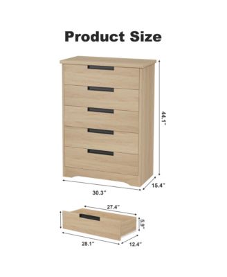 5 Drawer Dresser for Bedroom