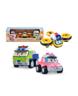 Die-Cast Rescue Vehicle Set (Droney, Sandy, Keaton) | Perfect Birthday Toy Car Gift for Kids' Role Play & Learning