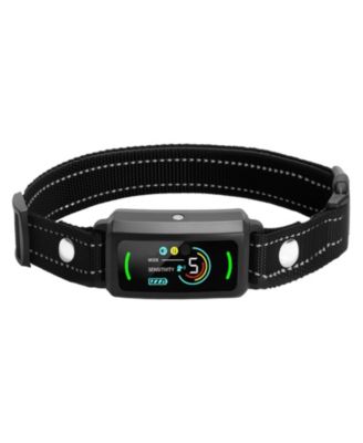 Waterproof Rechargeable Smart Bark Collar with 6 Sensitivity Levels, Black