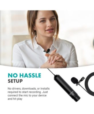 LV8-C Broadcast-Quality XLR Lavalier Mic - Cardioid Condenser