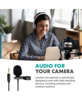 DOM1 Lavalier Omnidirectional Condenser Microphone for DJI Osmo Handheld 4K Camera