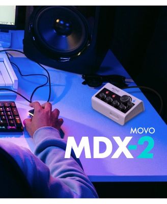 MDX-2 2 Channel XLR Portable Audio Interface Compatible with PC, Mac, iPhone, iPad, and Android