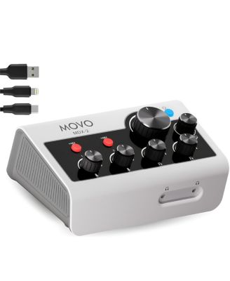 MDX-2 2 Channel XLR Portable Audio Interface Compatible with PC, Mac, iPhone, iPad, and Android