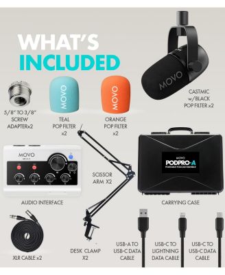 PodPro-A Portable Podcasting Bundle for 2 for Smartphones and Computers