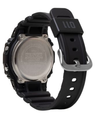 Men's Japanese Quartz Black Resin Stranger Things Limited Edition Watch 42.8mm