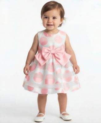 Bonnie Baby Baby Girls Polka Dot Party Dress and Bloomers - Pink 70$