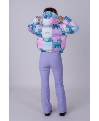 Women's Patchwork Chic Puffer Jacket